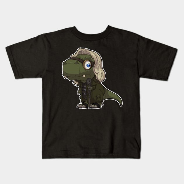 Crazy dino wizard Kids T-Shirt by DinoTropolis